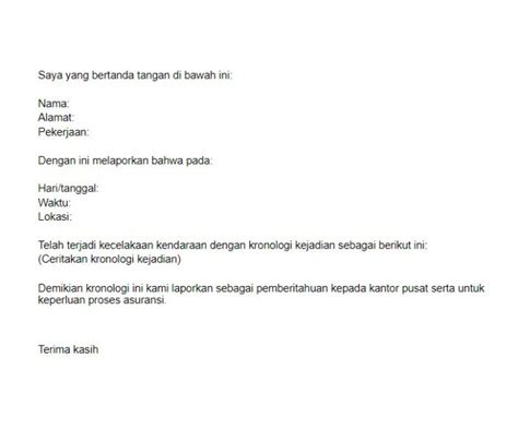 Berita acara kejadian adalah teks yang menggambarkan kronologi peristiwa tertentu. Berita Acara Kejadian Kecelakaan : Contoh Surat Kronologis ...