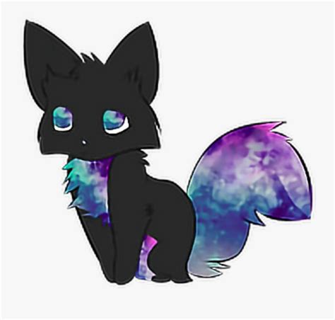 Anime Cute Galaxy Cat Free Transparent Clipart Clipartkey