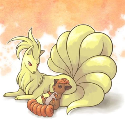 Pokemon 37 And 38 Vulpix And Ninetails Pokemon Sketch