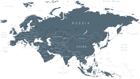 Ilustración De Mapa De Eurasia Y Más Vectores Libres De Derechos De