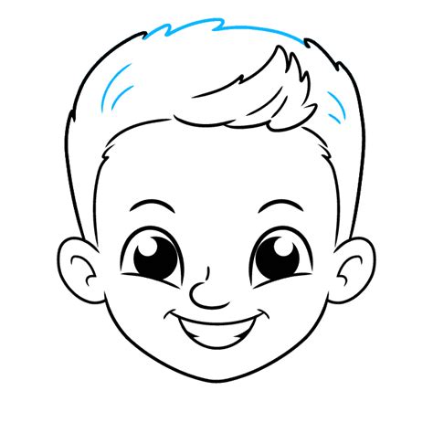 How To Draw A Boy Face Really Easy Drawing Tutorial