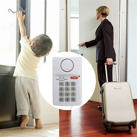 Security Keypad Door Alarm System With Panic Door Alarm Systems Button
