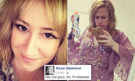 Rosie Waterland Comes Out As Bisexual Via A Moving Facebook Post