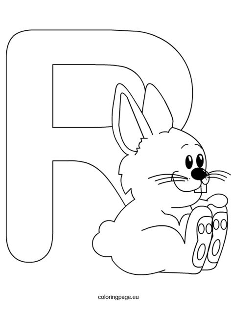 Disney valentines day coloring pages. Letter R - Coloring Page