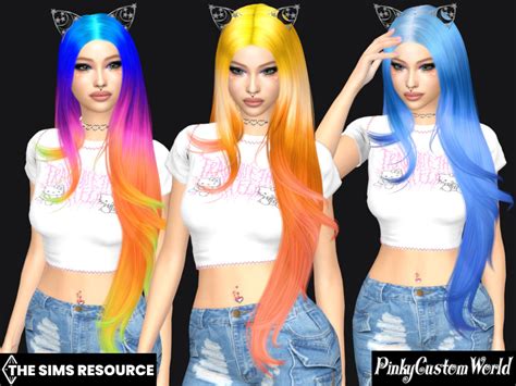 The Sims Resource Fantasy Retexture Of Palais Hair By Leahlillith