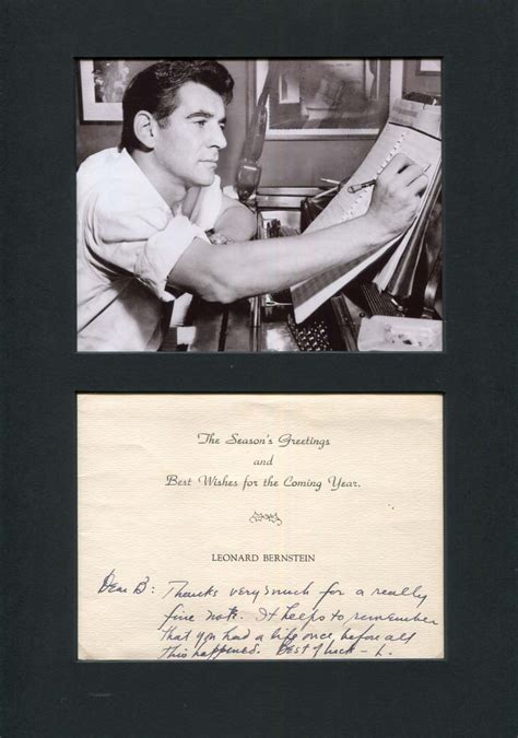 Leonard Bernstein Autograph Signed Letters