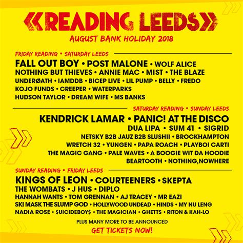 Leeds festival is a huge uk rock music festival, showcasing the very best in rock music alongside a diverse lineup that spans from house and techno to grime, drum and bass and more. Buy Reading Festival tickets, Reading Festival reviews ...