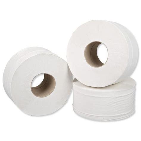 5 Star Facilities Mini Jumbo Toilet Rolls 2 Ply Sheet Size 250x92mm