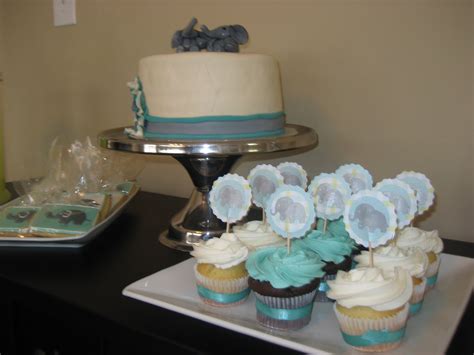 Wrappers fit a cupcake up to 2 wide. Sift by Kara: Twin Baby Boy Elephant Baby Shower!