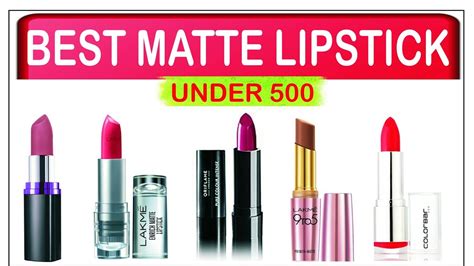 10 Best Matte Lipsticks Under Rs 500 In India Youtube