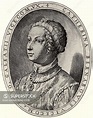 Portrait of Caterina Visconti by Antonio Campi, Copper engraving, 1582 ...