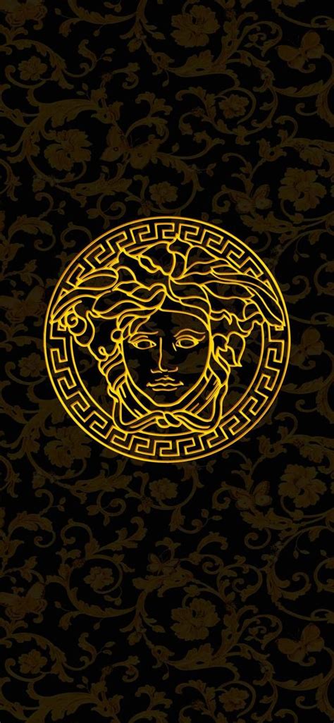 Gold Versace Logo Wallpaper