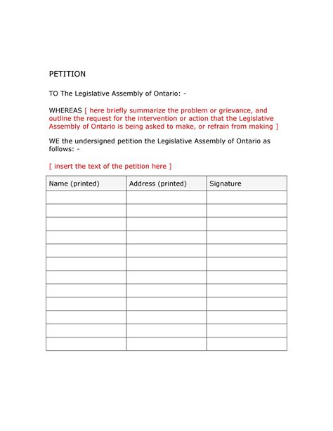 30 Petition Templates + How To Write Petition Guide