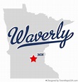 Map of Waverly, Wright County, MN, Minnesota