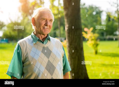 Older Man Outdoor Stock Photo Alamy