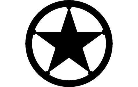 Texas Star Dxf File Free Download