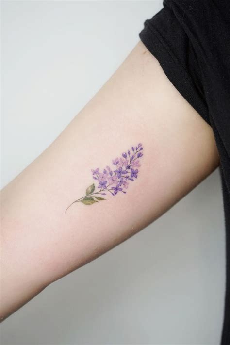 Lilac Flower Lilac Tattoo Tiny Flower Tattoos Small Tattoos