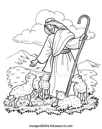 Good Shepherd Coloring Page The Lord Is My Shepherd Clip Art Shepherd
