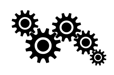 Svg Gears Together Style Modern Free Svg Image And Icon Svg Silh