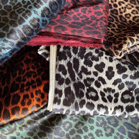 Luxury Velvet Leopard Upholstery Fabric By Yard Meter Width Etsy
