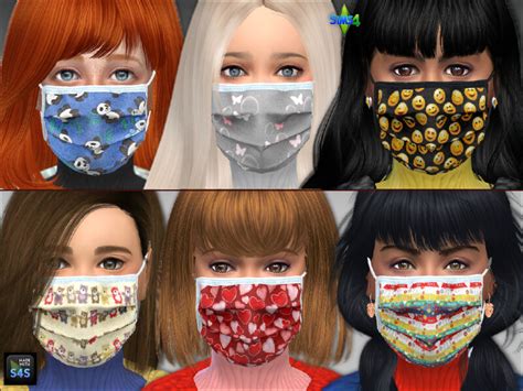 Face Masks For Kids By Mabra At Arte Della Vita Sims 4 Updates