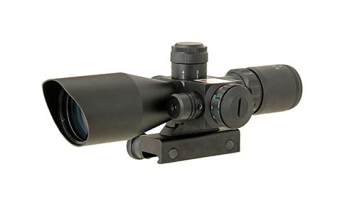 25 10x40 Ir Dot Rifle Scope Picatinny 21mm Mount With Built In Laser