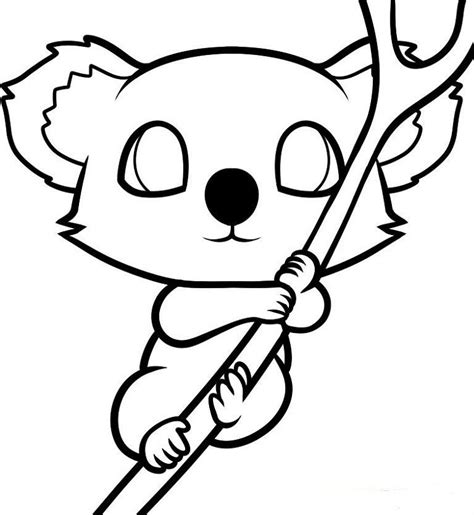 Cute Baby Koala Coloring Pages Koala Drawing Cute Animal Drawings