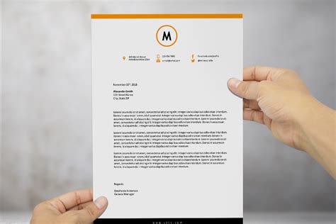 The heading of the letter may have the most variation based on the purpose of the letter. Free modern letterhead template for MS Word
