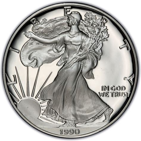 1990 American Silver Eagle Values And Prices