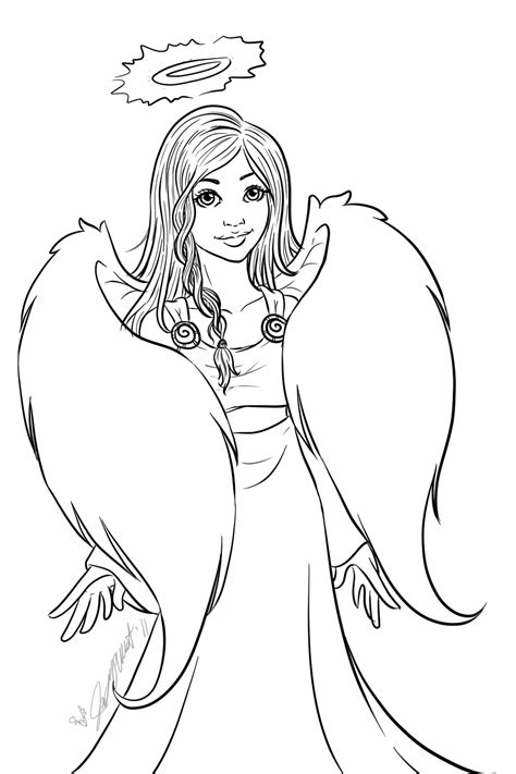 Color Me Lines Angel Coloring Pages Colouring Pages Adult
