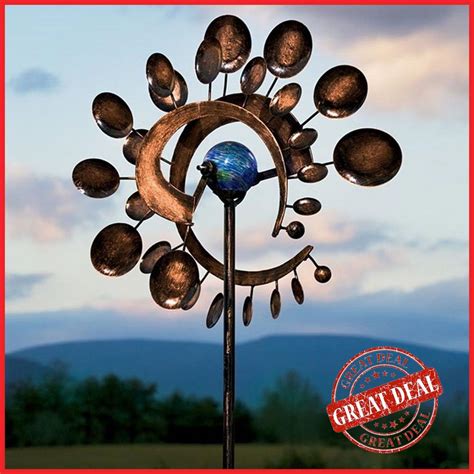 Garden Wind Spinner Outdoor Yard Decor Kinetic Motion Metal Windmill