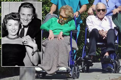 Kirk Douglas 101 And Wife Anne Buydens 99 Enjoy Fresh Air In