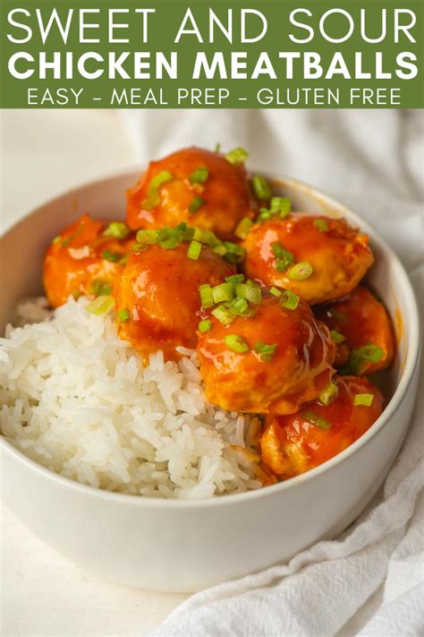 Sweet And Sour Chicken Meatballs Are A Delicious And Easy Meal That Can