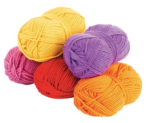 Acrylic Wool Assorted Pk 5 Cool Colours
