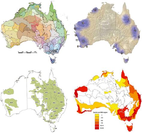 Maps Of Australia Depicting A Interim Biogeographic Regionalisation