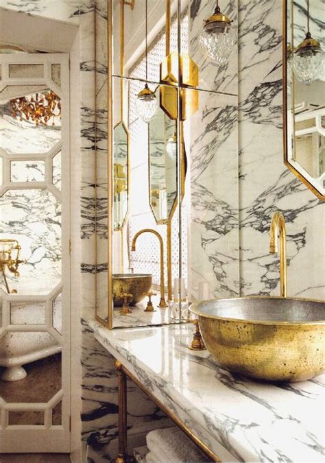 50 Bathroom Ideas With Gold Touches Decoholic