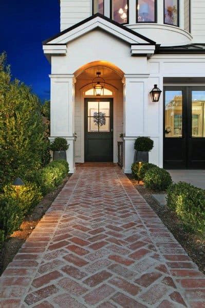 Top 50 Best Brick Walkway Ideas Hardscape Path Designs