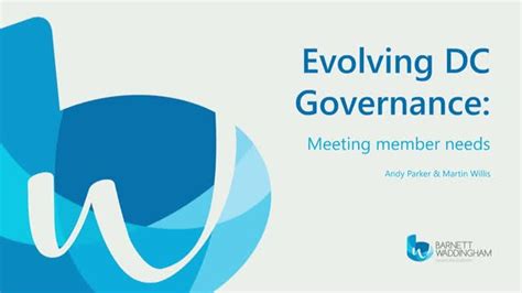 Evolving Dc Governance Meeting Member Needs