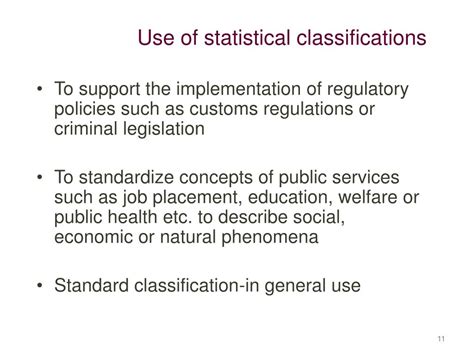 Ppt Statistical Classifications Systems Part I Powerpoint