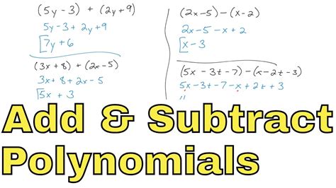 06 Adding And Subtracting Polynomials Part 1 Algebra 1 Course