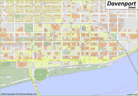 Davenport Map Iowa Us Discover Davenport With Detailed Maps