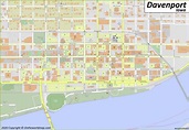 Davenport Map | Iowa, U.S. | Maps of Davenport