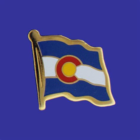 Colorado Single Flag Lapel Pin Fredsflags