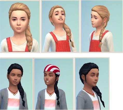 15 Sims 4 Kid Braid Hairstyles 
