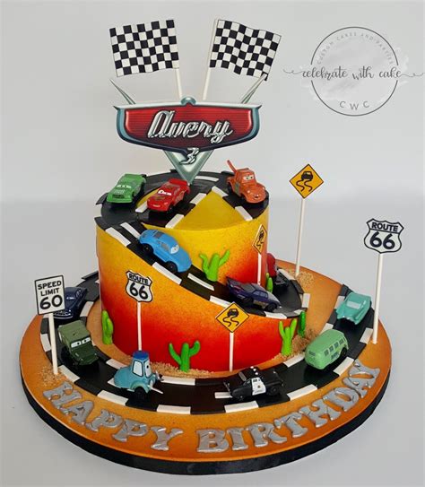 Celebrate With Cake Cars Themed Cake
