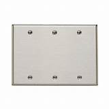 Leviton Stainless Steel Blank Wall Plate