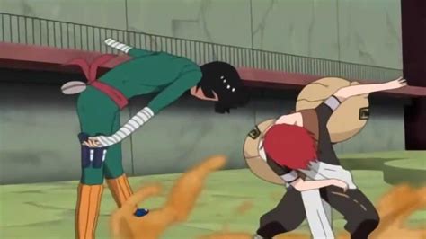 Gaara Vs Rock Lee Full Fight English Dub 720p Hd Youtube