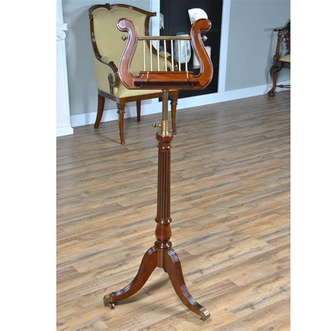 Item name best sale natural gift wooden upright piano music box style no. Harp Music Stand, Niagara Furniture, free shipping, lyre music stand
