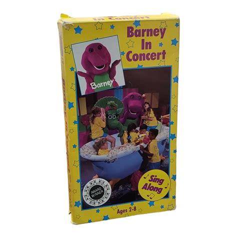 Barney Barney In Concert Vhs 1991 Sing Along Songs Video Tape