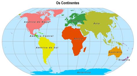 Planisfério Continentes E Oceanos Sololearn